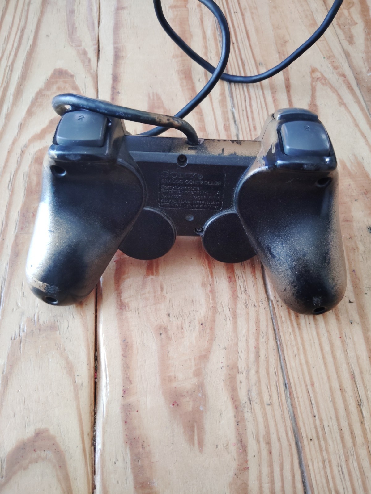 PS2 Dual Shock 2 Analog Controller Gold And Black Custom Paint Ps2 Tested Works