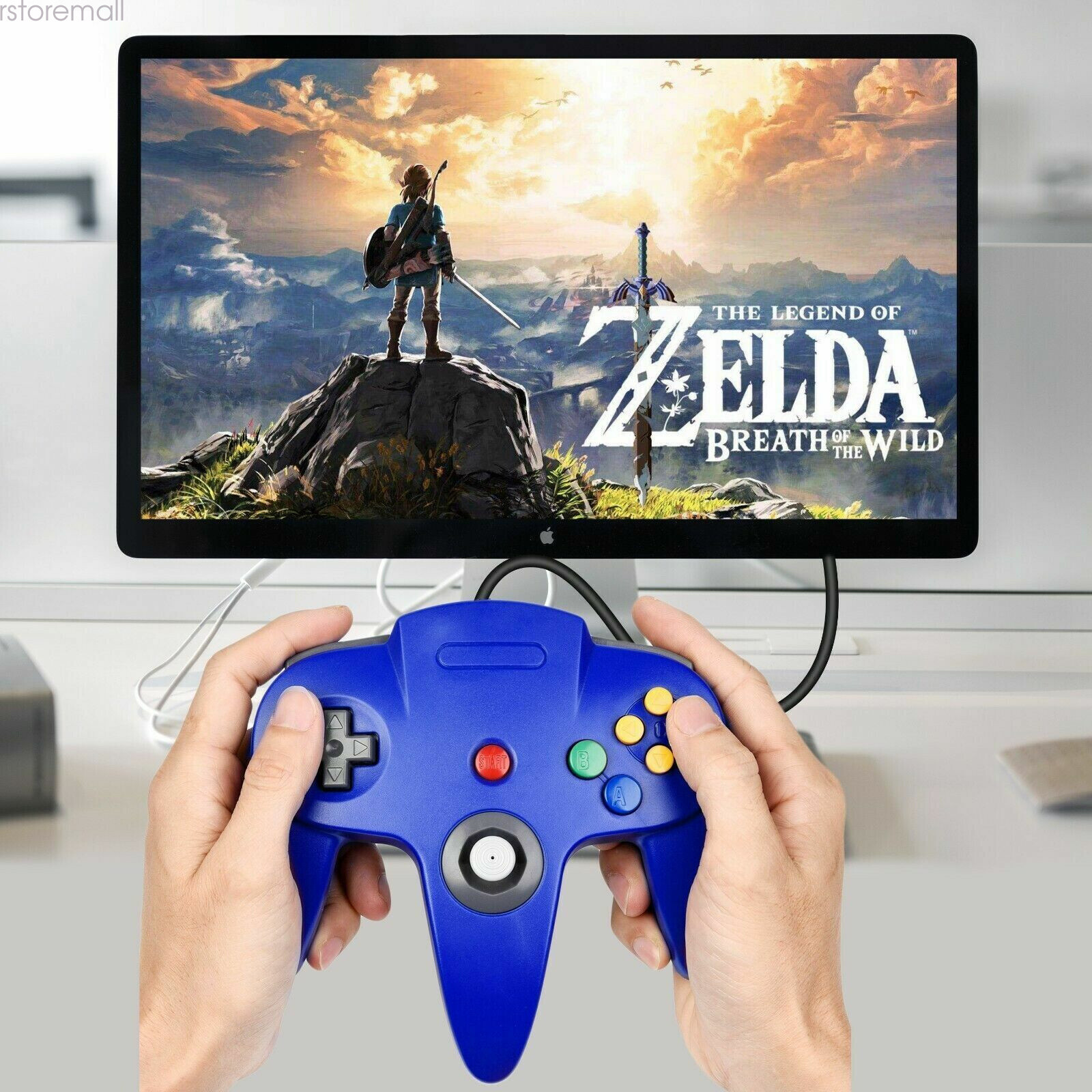 N64 Gamepad USB Controller Joystick for Nintendo 64 PC Mac Computer Games New