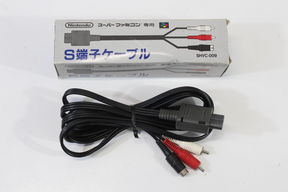 Official Nintendo S-Video AV Cable OEM Boxed SNES Super Famicom N64 64 GameCube