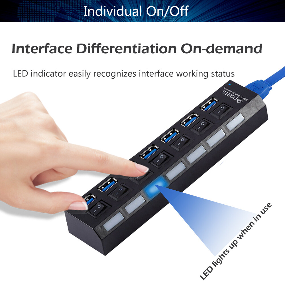 USB 3.0 HUB for PS4/ Pro/Slim/PS5/Xbox One High Speed Splitter Expension Adapter