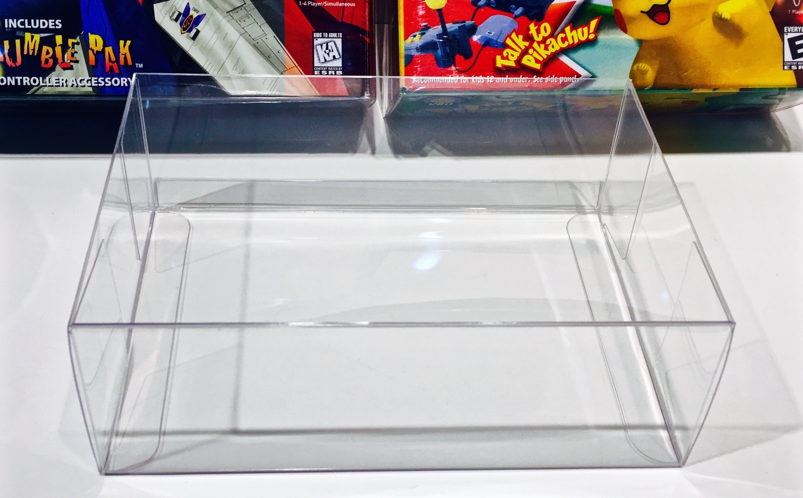 1 Box Protector N64 STARFOX / HEY YOU PIKACHU! Nintendo 64 Clear Display Case