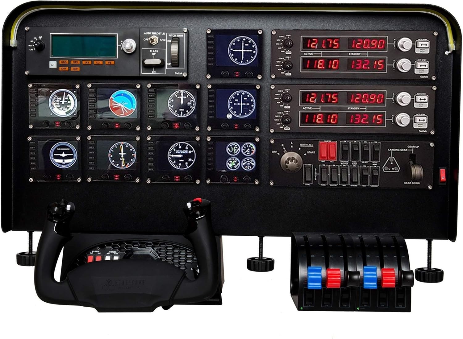 Complete Flight Simulator Cockpit-Compatible with Logitech, Saitek,Honeycomb..