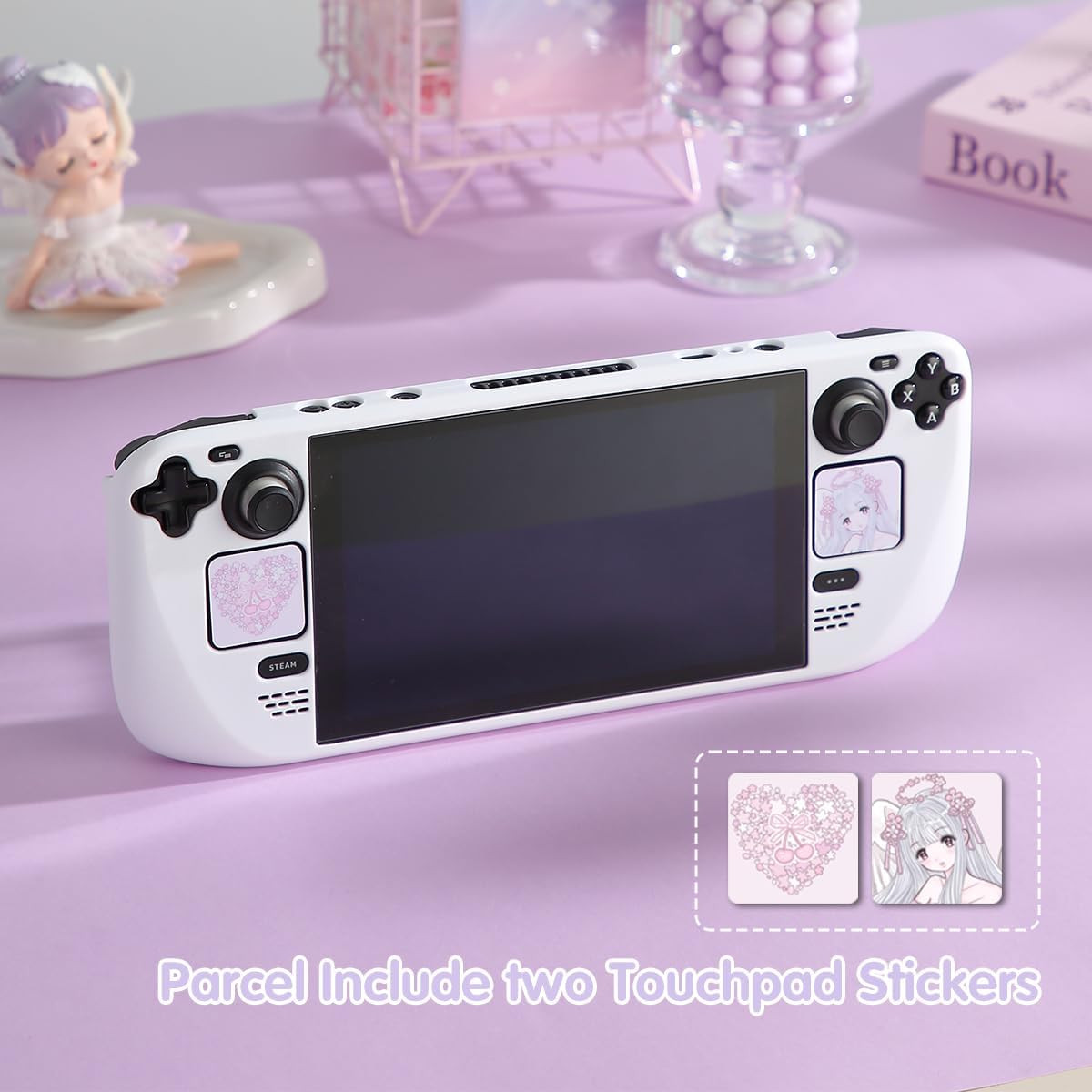 Case Compatible for Steam Deck OLED & LCD Protective Cover Shell Skin Kawaii