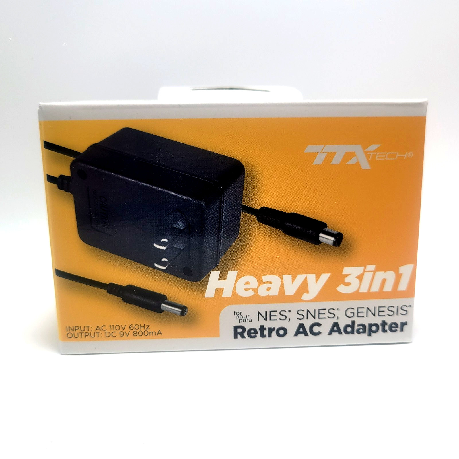 Heavy Weight 3-in-1 Power Supply Adapter for SNES / Genesis 1 / NES – NEW IN BOX