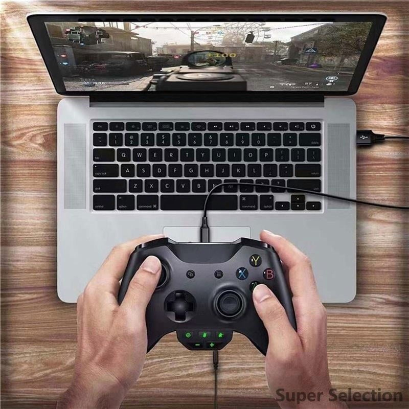 Gaming Headset Adapter 3.5mm Jack With Volume Control For Console Controllers
