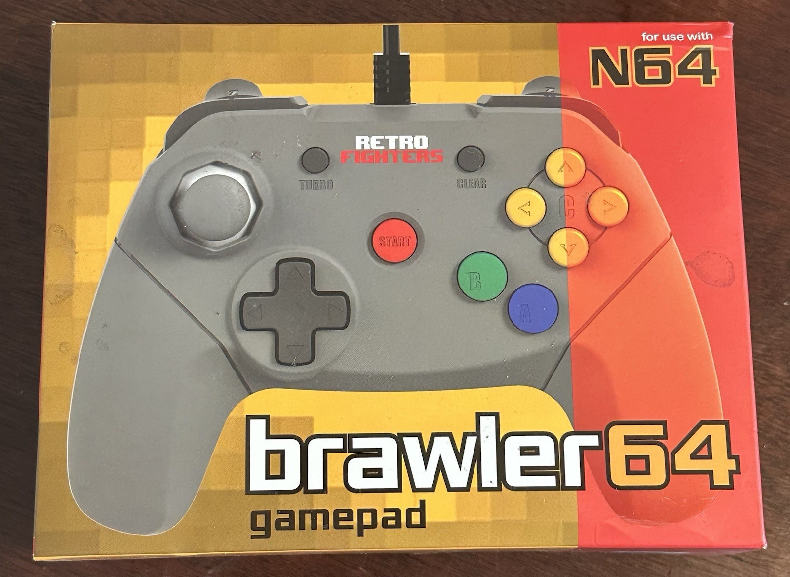 Retro Fighters Brawler64 Wireless Edition N64 Controller – Gray – Clean