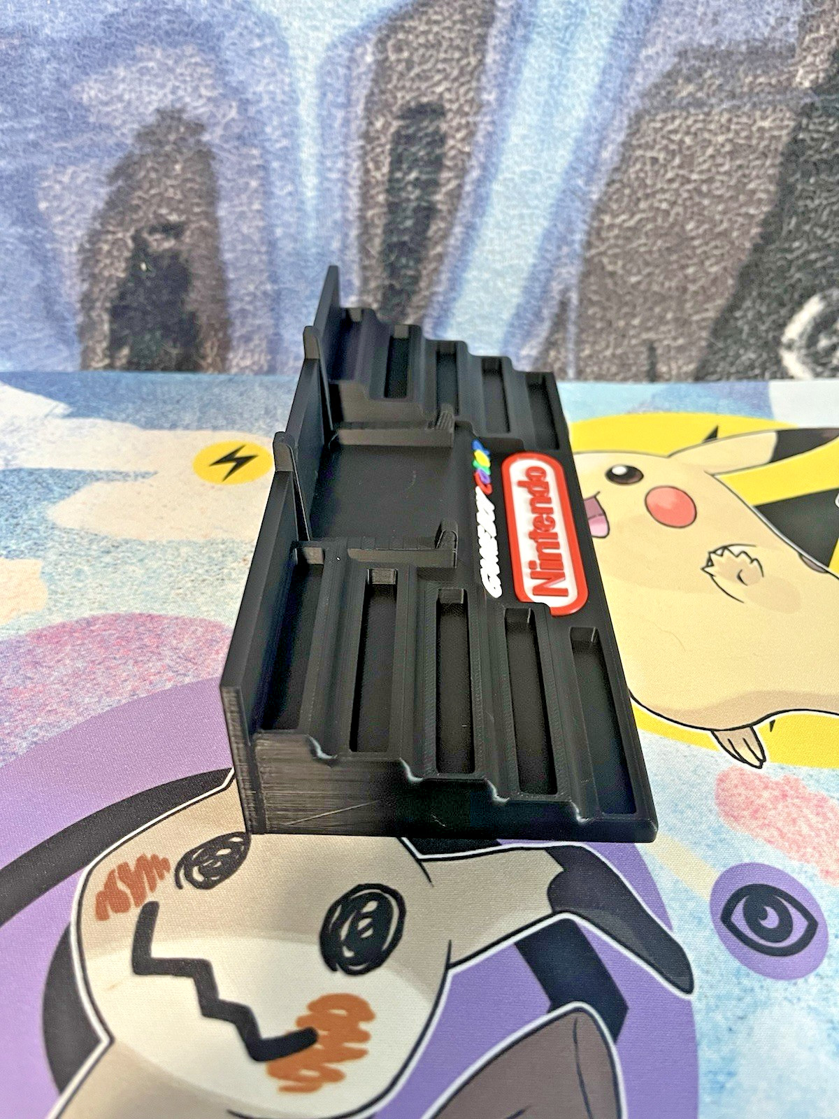 Gameboy Color Display Stand With Cartridge Holders
