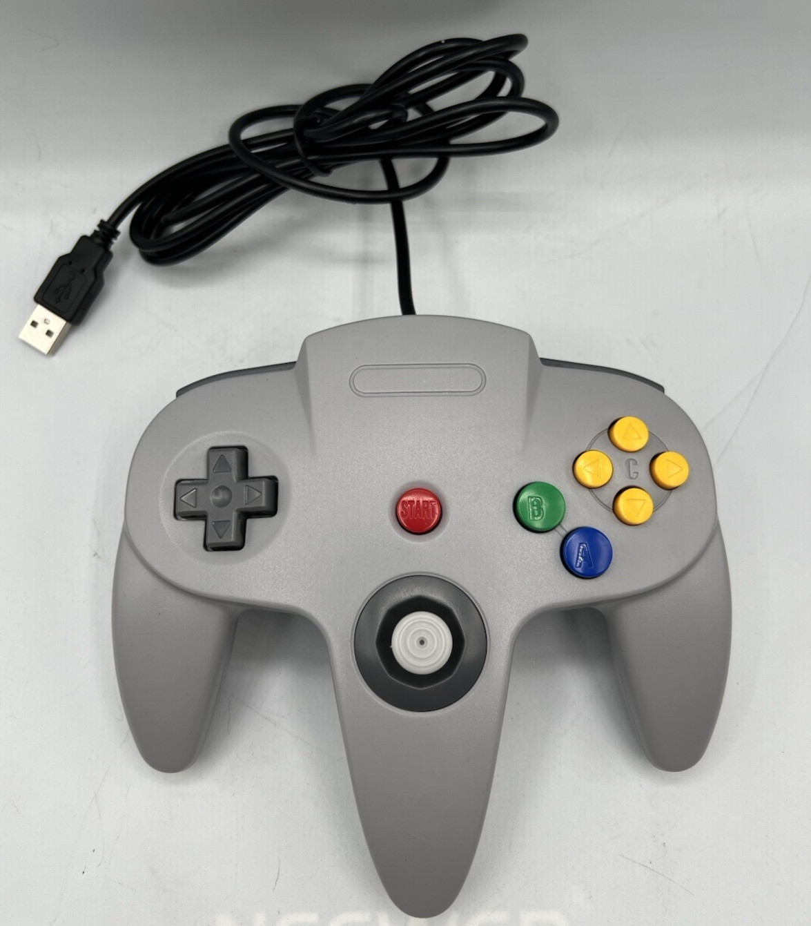 Nintendo 64 PC Game Controller Gray Non-OEM for Computer Windows Mac Linux