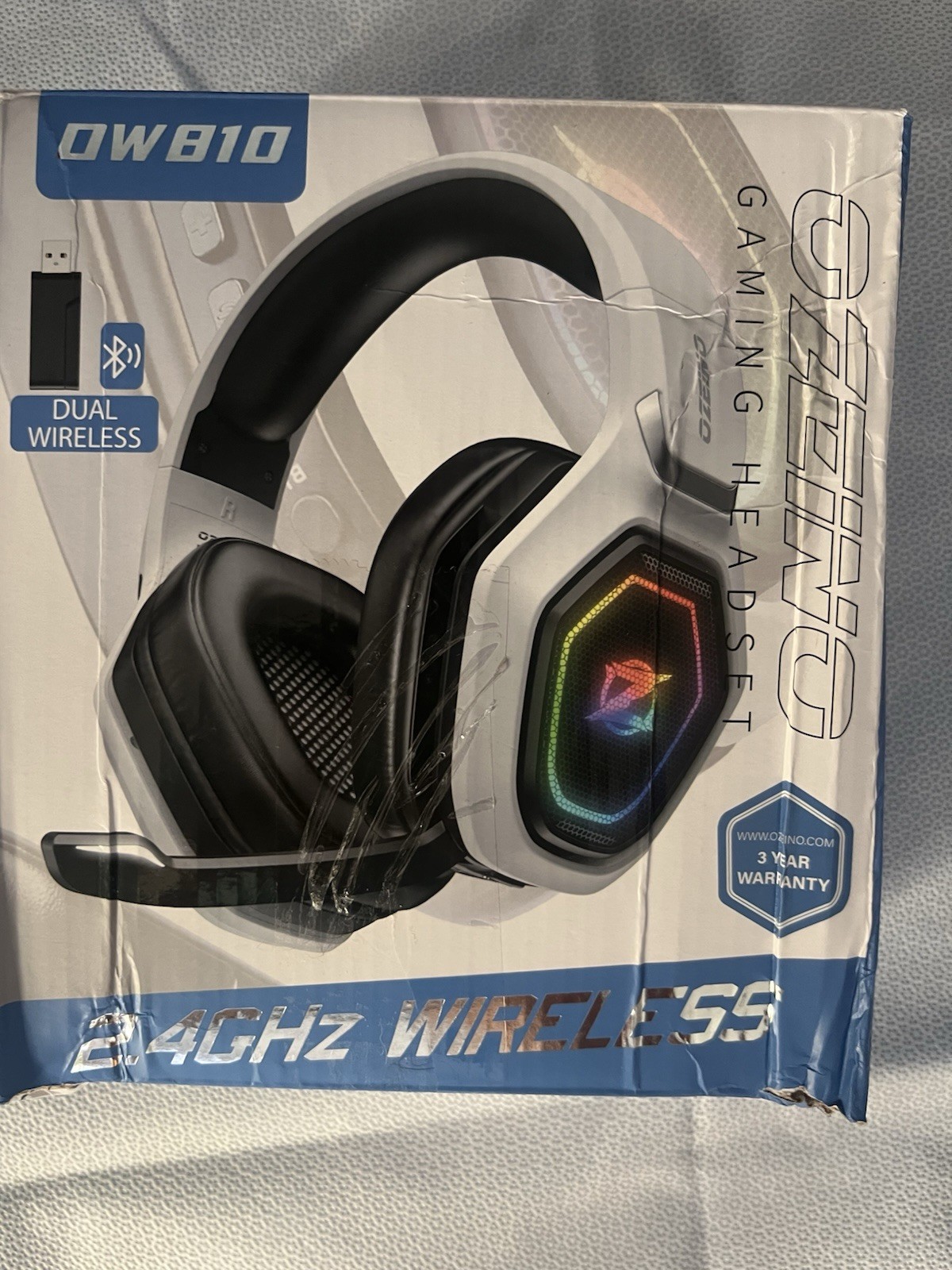 Ozeino 2.4GHz Wireless Gaming Headset for PC, Ps5, Ps4 – Lossless Audio USB