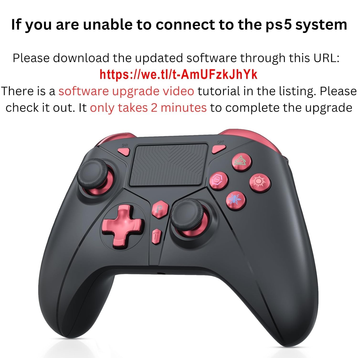Versatile Wireless Controller for PS5/PC with 3.5mm Audio Jack & Fast Charging