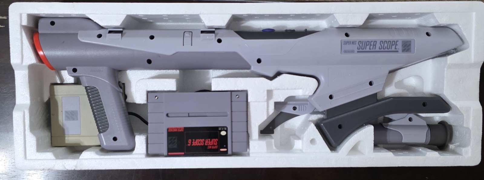 Nintendo Super Scope 6 Wireless Light Gun Controller for SNES, Gray