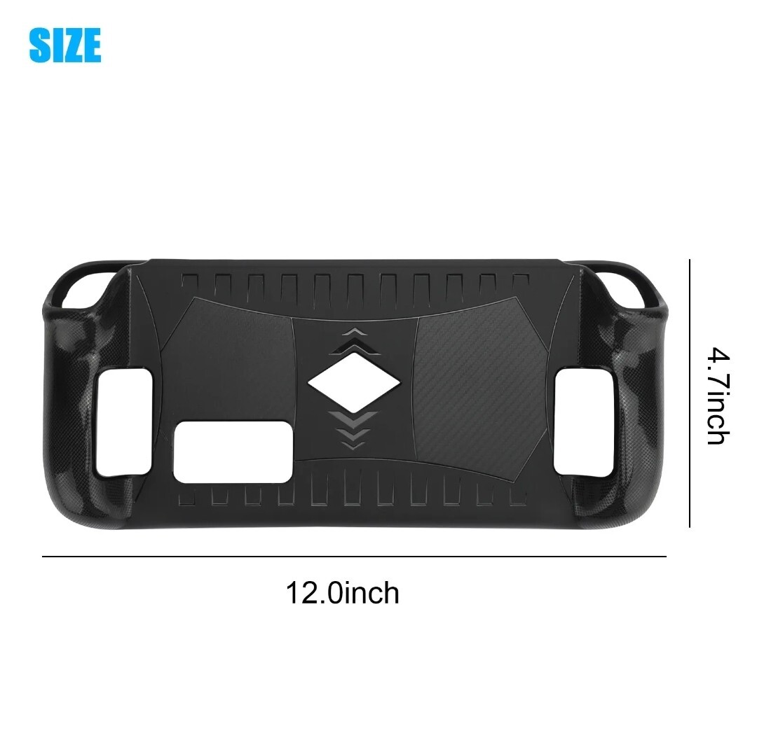 Steam Deck Console Protective Case Cover Soft TPU Grip Shockproof Skin Shell