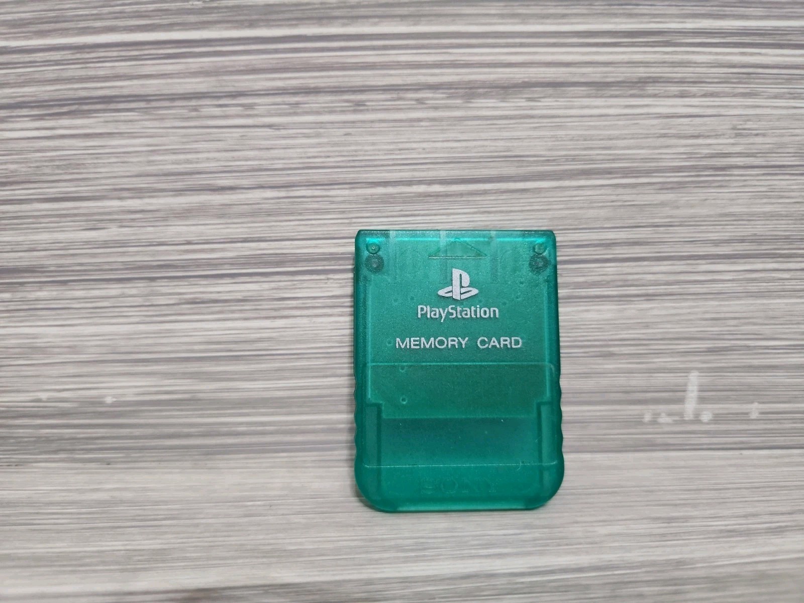 Official SONY PlayStation 1 Memory Card PS1 Console Clear Teal Green SCPH 1020