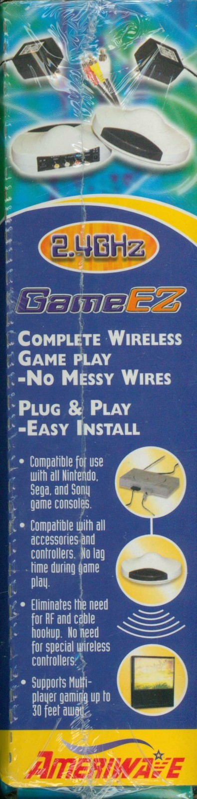 🔥 GameEZ Wireless AV Link for Nintendo/Sega/Sony 🎮 New Sealed Box