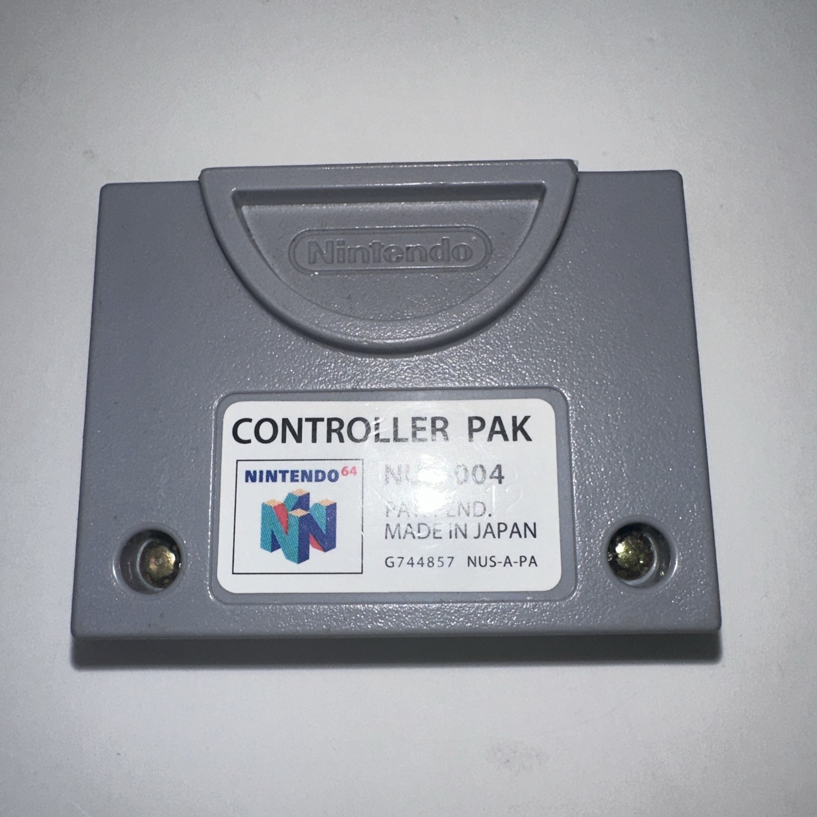 N64 Controller Pak NUS-004 Nintendo 64 Memory Card 256KB US Stock
