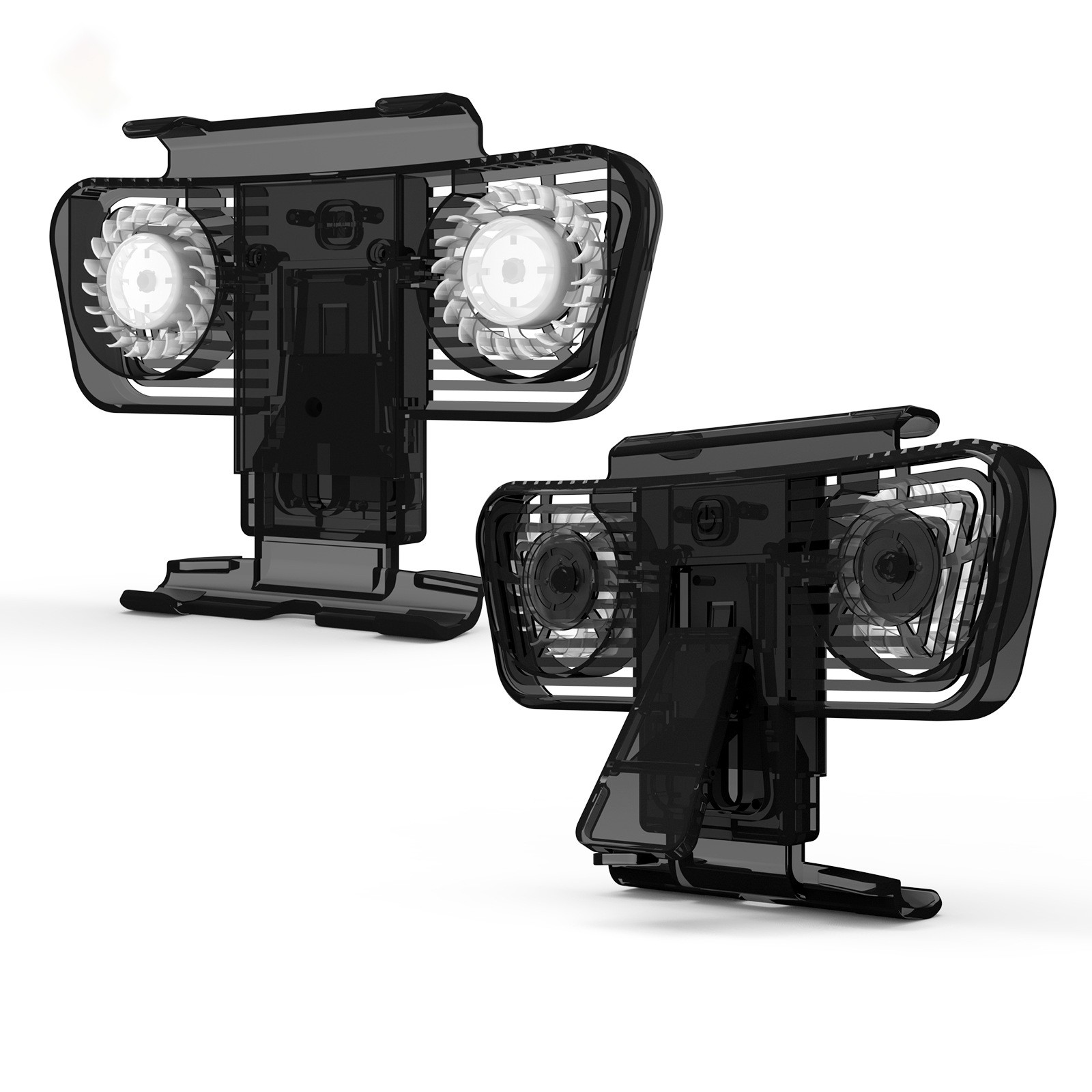 2 Blue LED Fan Cooling Cooler Holder Bracket Base For Steam Deck / Switch/OLED