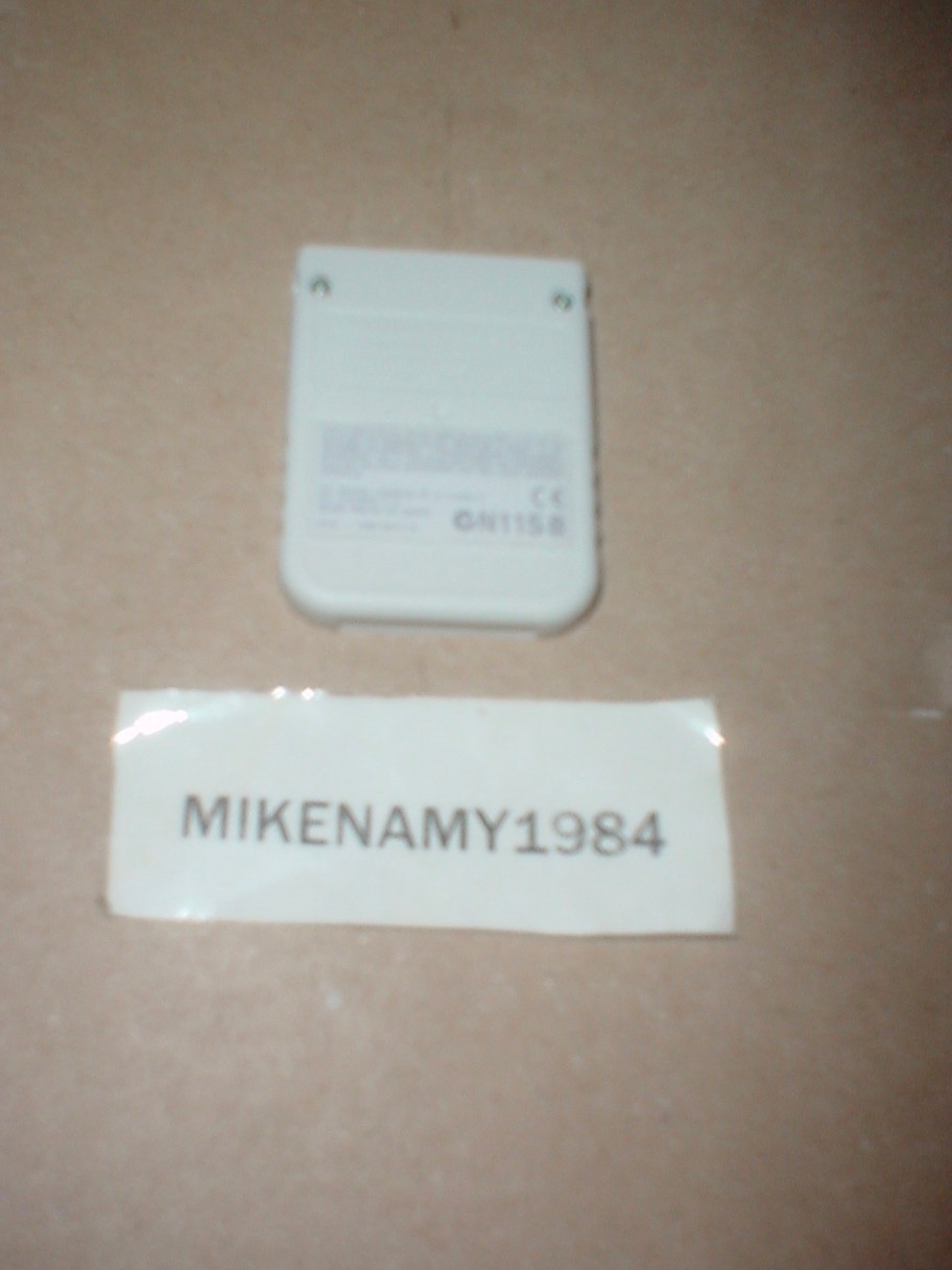 Official SONY MEMORY CARD White model SCPH-1020 for Playstation PS1 system