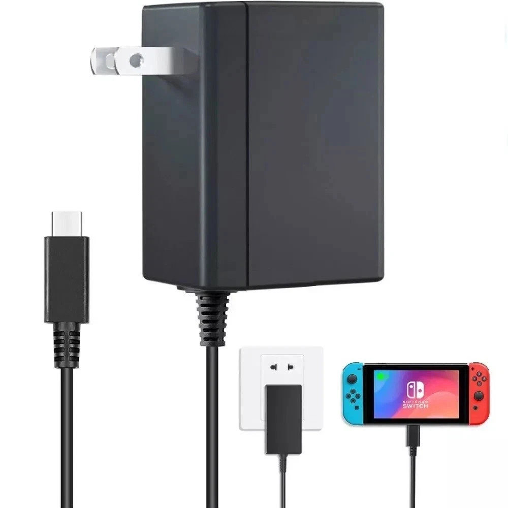 AC Adapter Power Supply for Nintendo Switch Wall & Travel Charger Plug Cord US