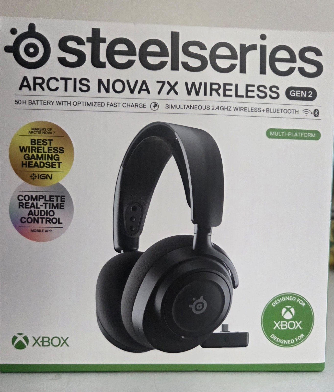 SteelSeries Arctis Nova 7X Wireless Gen 2 Gaming Headset Black New