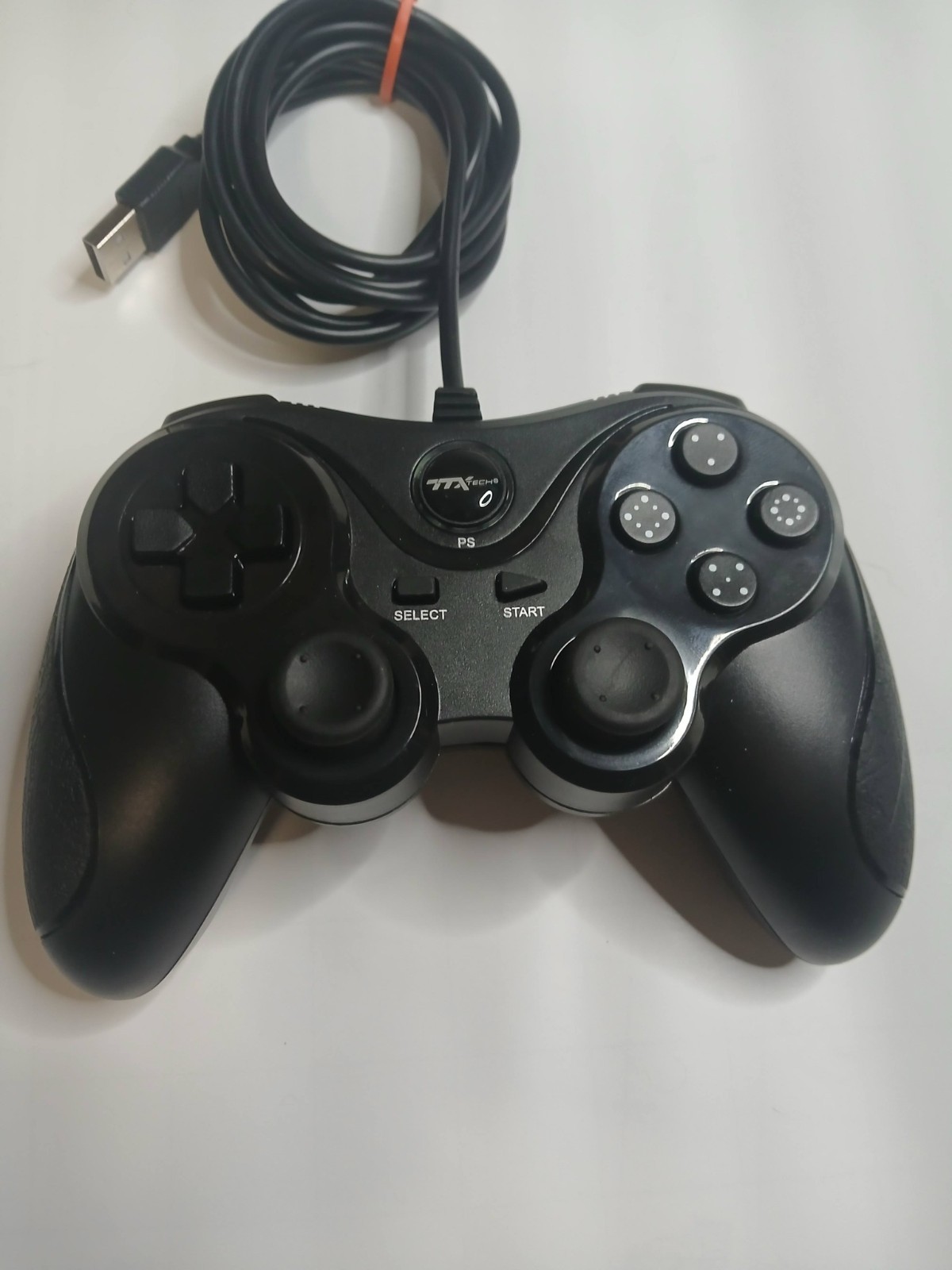 TTX Tech Wired USB Black Controller for PC