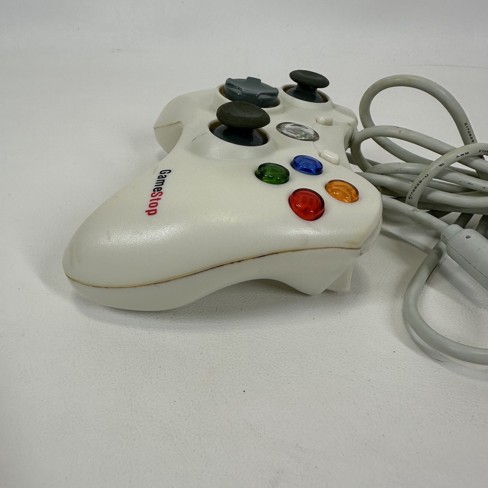 GameStop Wired Xbox 360 Controller BB-070 white Tested New Breakaway Cable