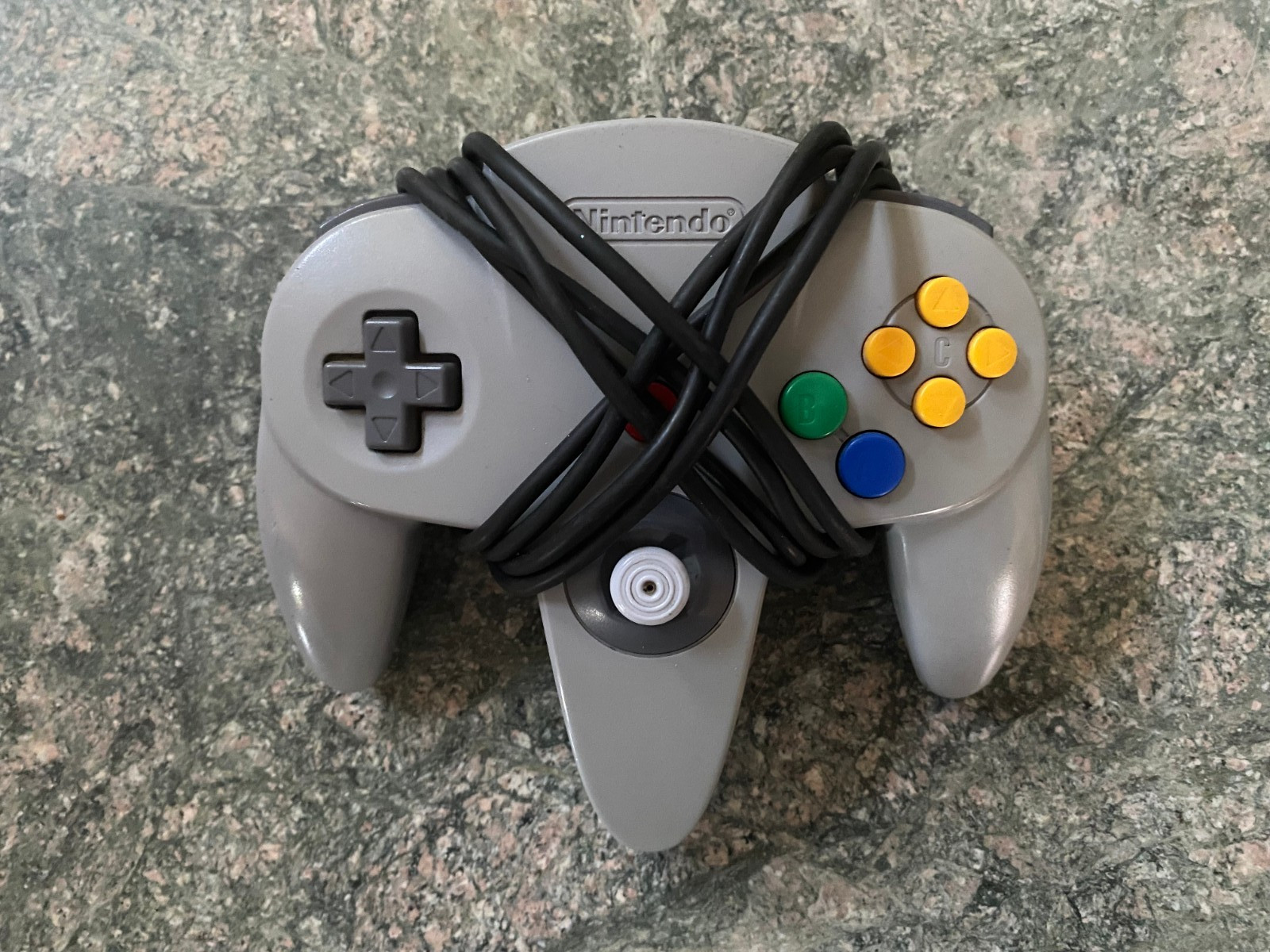 Nintendo 64 Solid Gray Controller NUS-005 Official N64 OEM Tested Tight Stick
