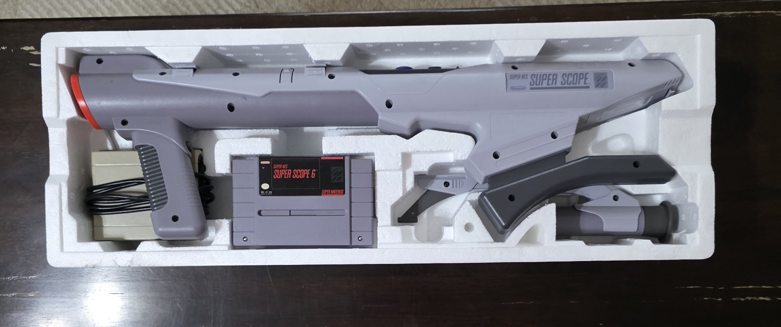 Nintendo Super Scope 6 Wireless Light Gun Controller for SNES, Gray