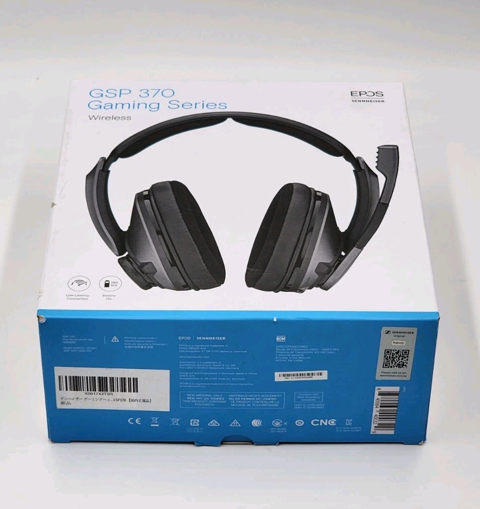 Sennheiser EPOS GSP 370 Wireless Gaming Headset Complete W/Box – Free Shipping
