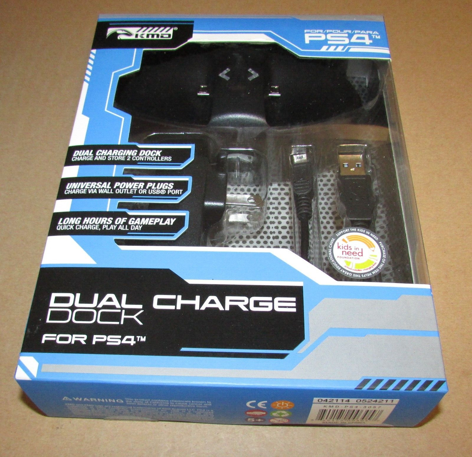 KMD Dual Charging Charge Dock USB Playstation 4 PS4 Controllers Fast Shipping