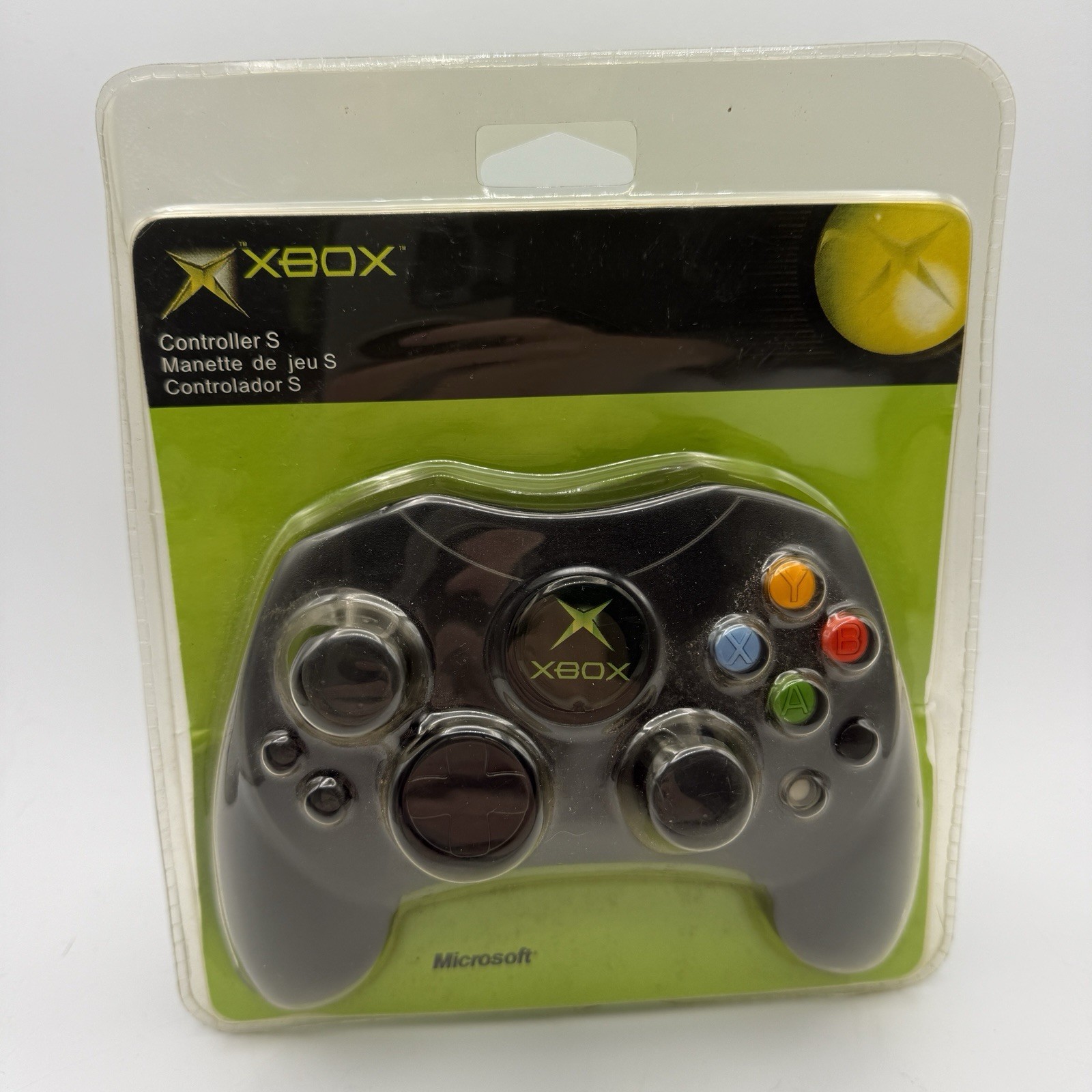 Original Xbox Controller S Black Microsoft XBOX 2003 S Type Genuine NEW SEALED