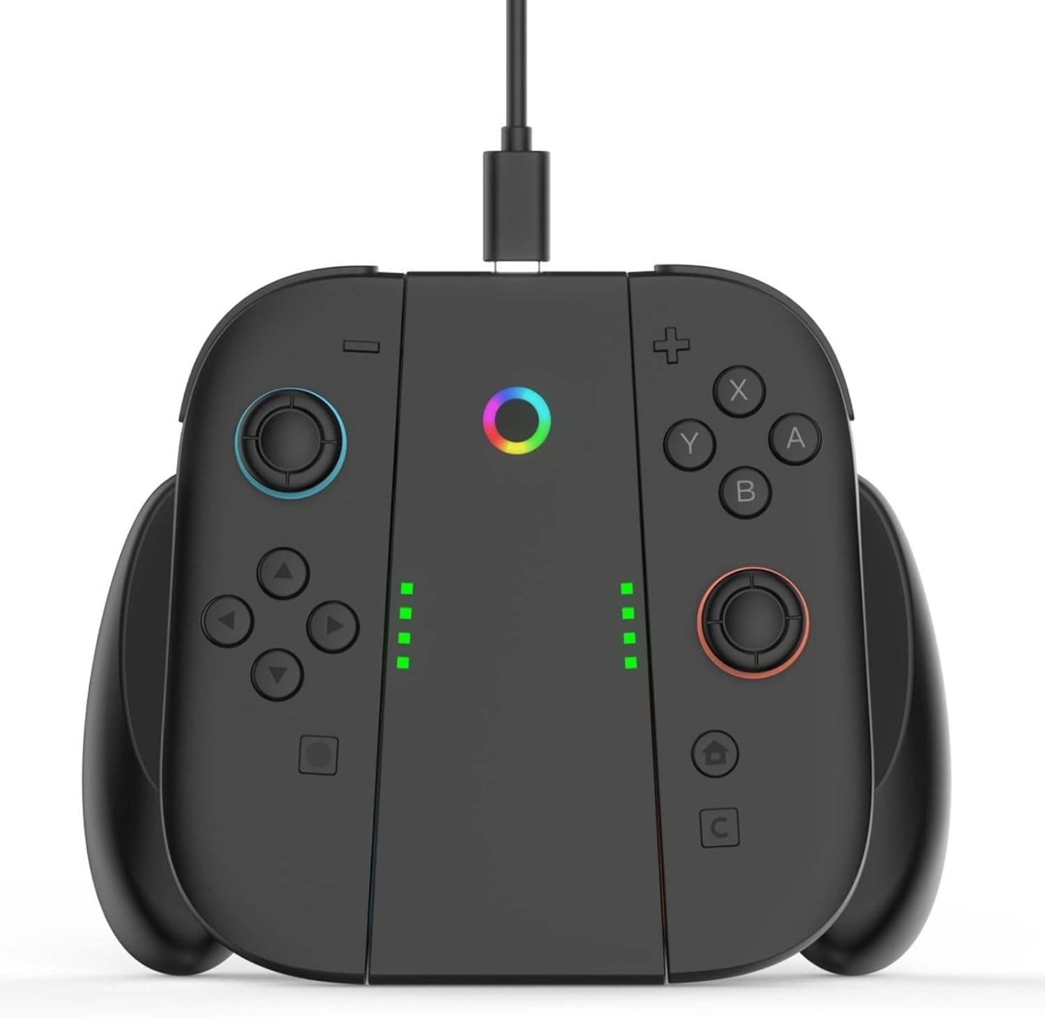 Lightweight Portable Joy-Con Charging Grip for Switch 2 & OLED – Magnetic & Fast