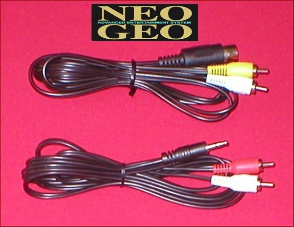 FULL STEREO Cable & Adapter Set for the SNK Neo Geo AES Console System NEW