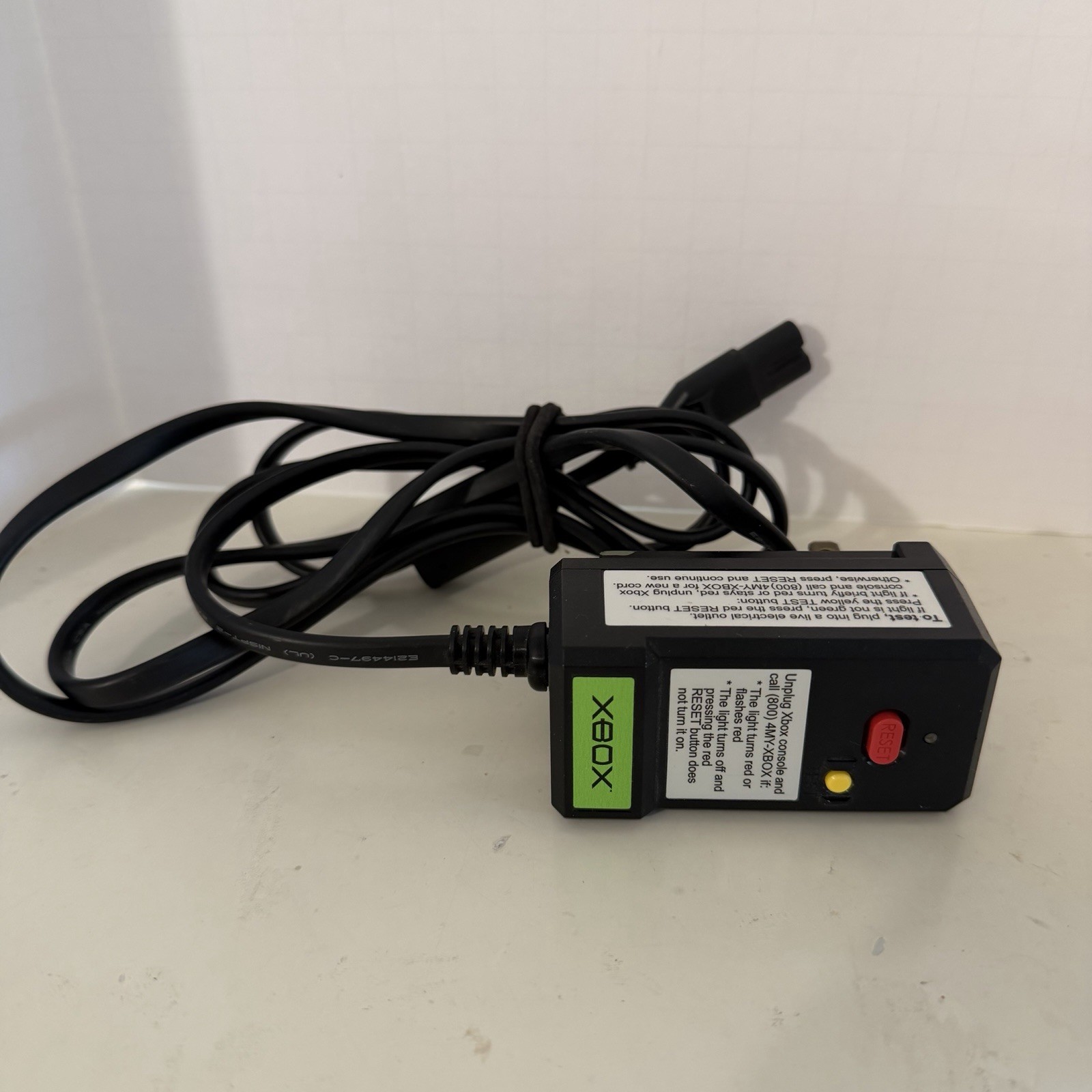 Original Microsoft OEM Xbox Protection Power Cord AC Adapter Cable X800563-100