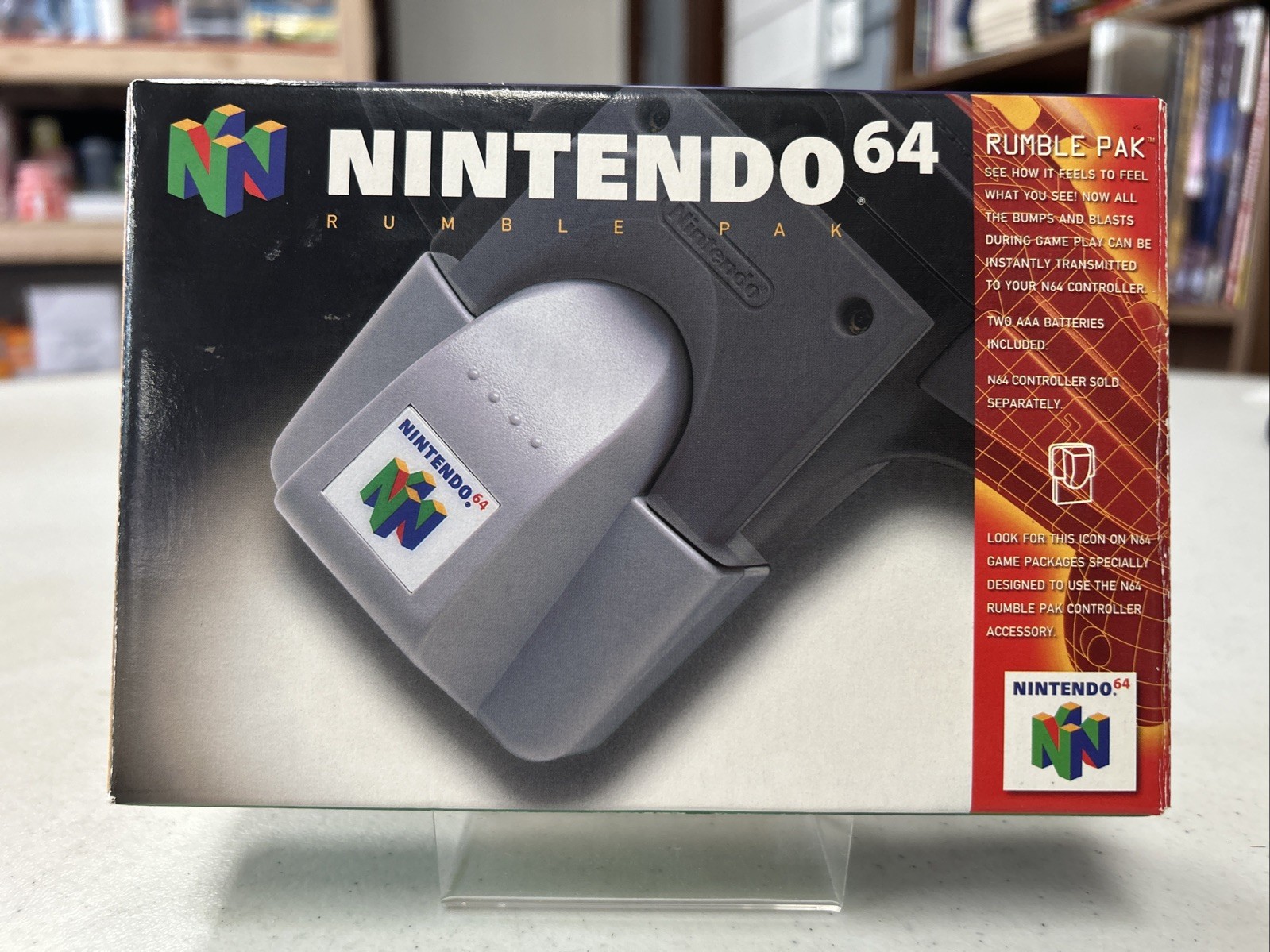 Official Nintendo 64 N64 Rumble Pak Pack Gray NUS-013 Tested Working OEM