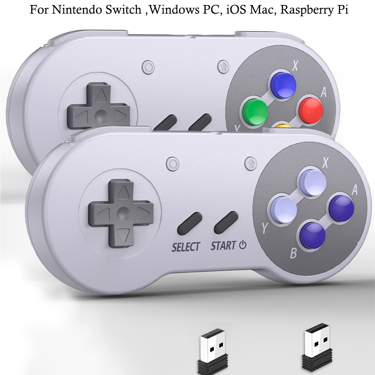 2.4 GHz Wireless SNES Switch Controller for Switch/Switch OLED Mac OS Raspberry