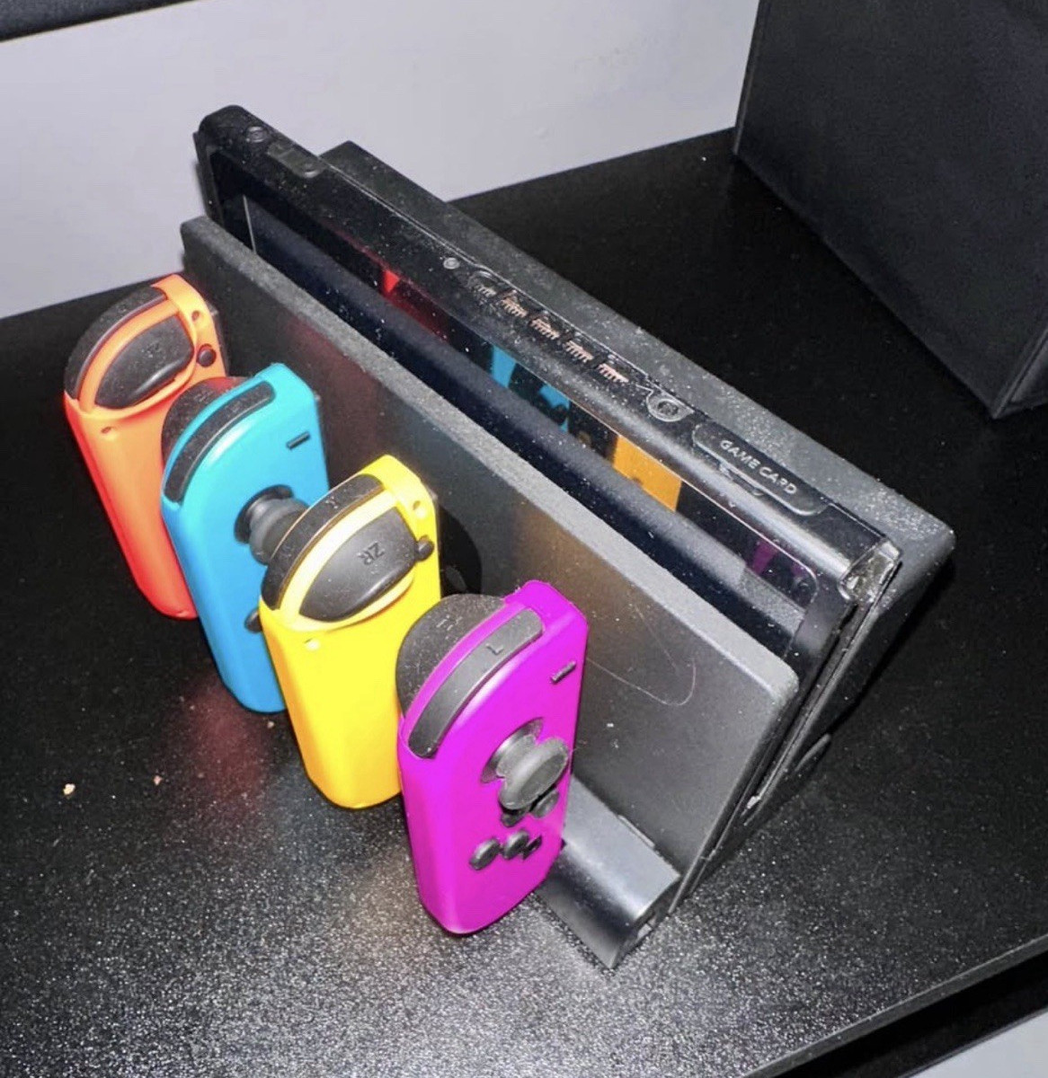 Nintendo Switch 4 joycons charge dock with case barely used
