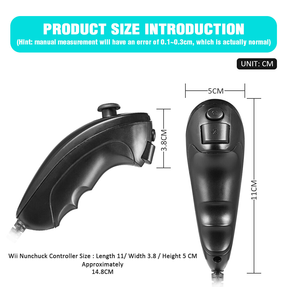 Motion Plus Wii Remote Controller and Nunchuck for Wii/Wii U Console Video Games