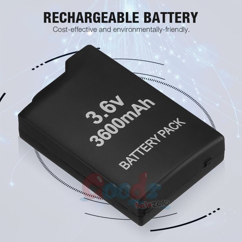 3.6V 3600mAh Rechargeable Replacement Battery for Sony PSP 2000 3000 2001 3001