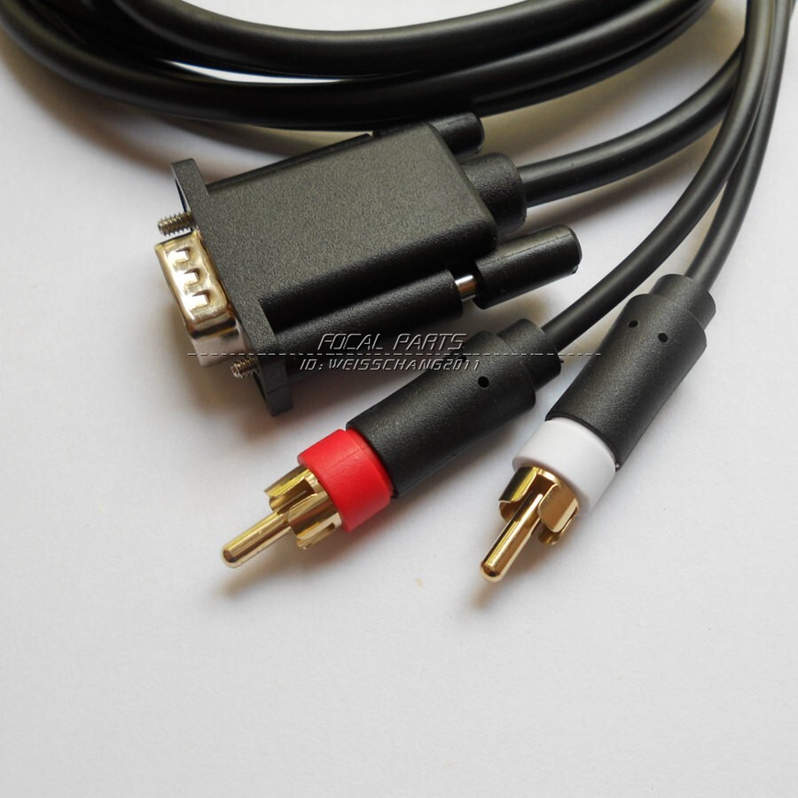 VGA High Definition Cable RCA Sound Adapter PAL NTSC for SEGA Dreamcast A205