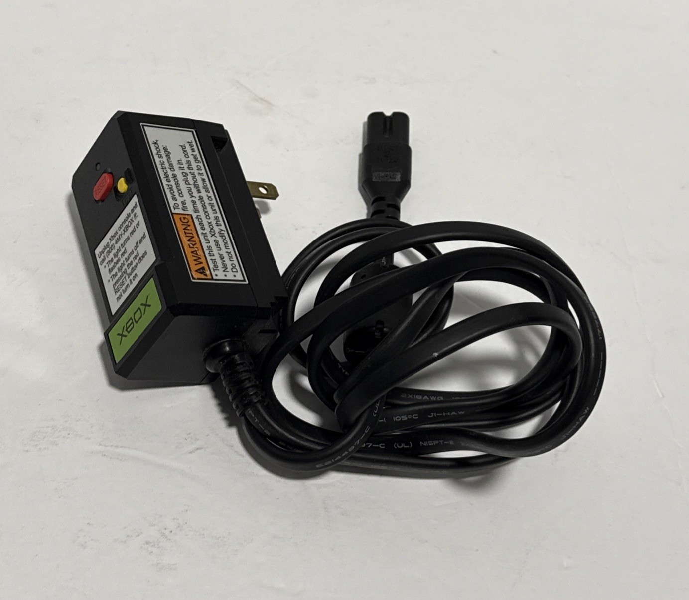 ORIGINAL XBOX PROTECTION AC POWER SURGE ADAPTER CABLE CORD X800563-100 MICROSOFT