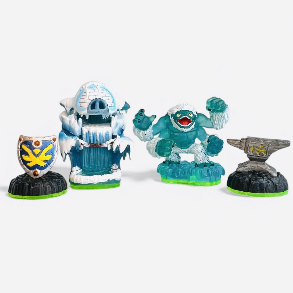 Skylanders Empire of Ice Adventure Pack 4 Piece Set Slam Bam Shield Anvil Tested