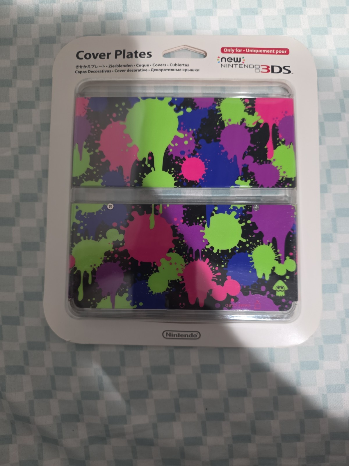 New Nintendo 3DS Kisekae Cover Plates No.060 Splatoon Face Plate Original