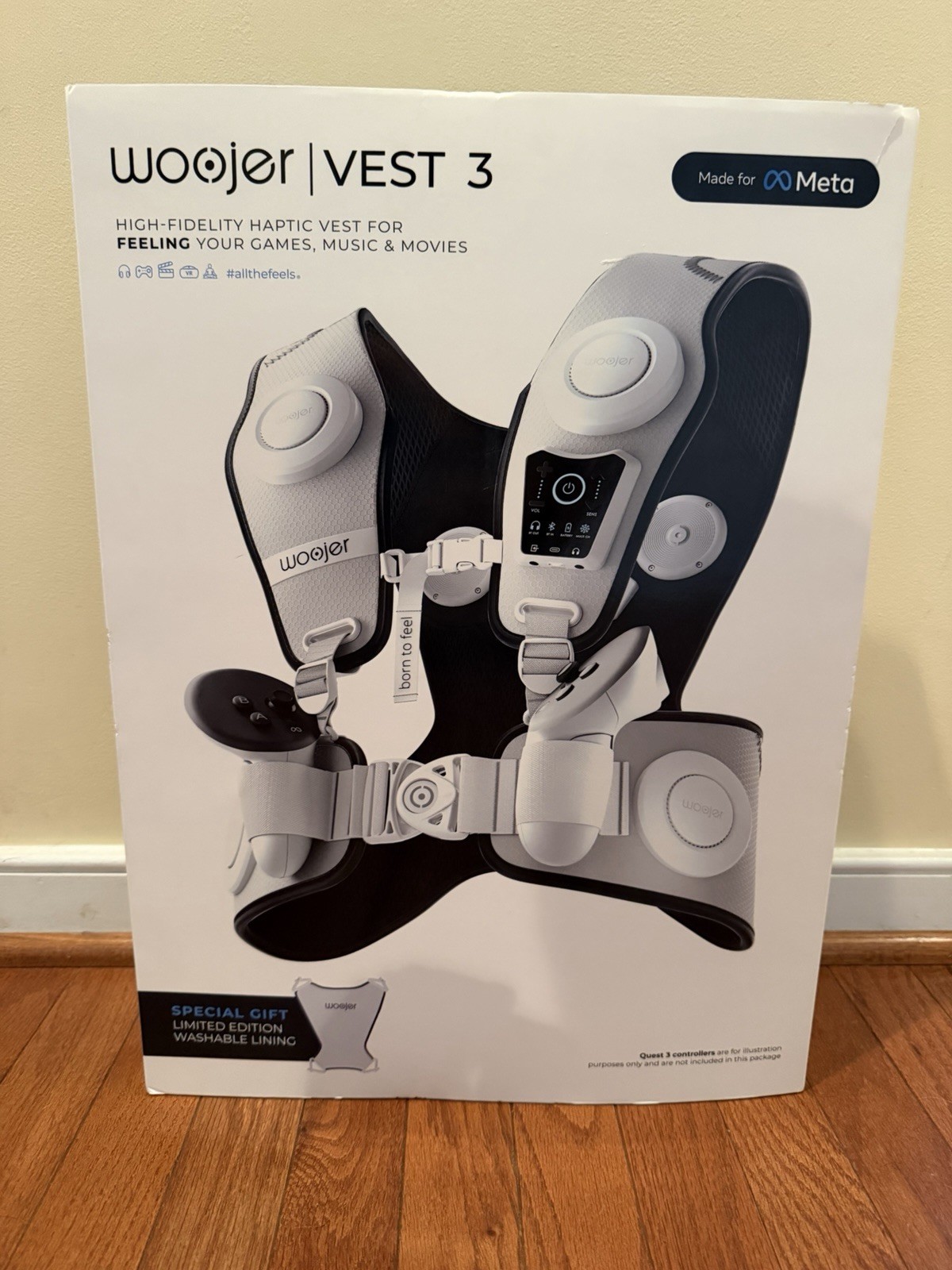 Woojer Made For Meta High-Fidelity Haptic Vest 3 Gaming VR Sensor For PS5 & Xbox