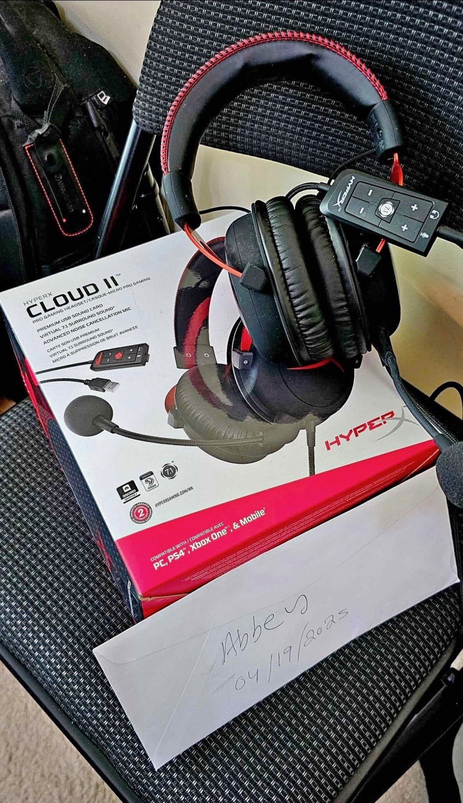 HyperX Cloud III Over-Ear Gaming Headset – Black/Red