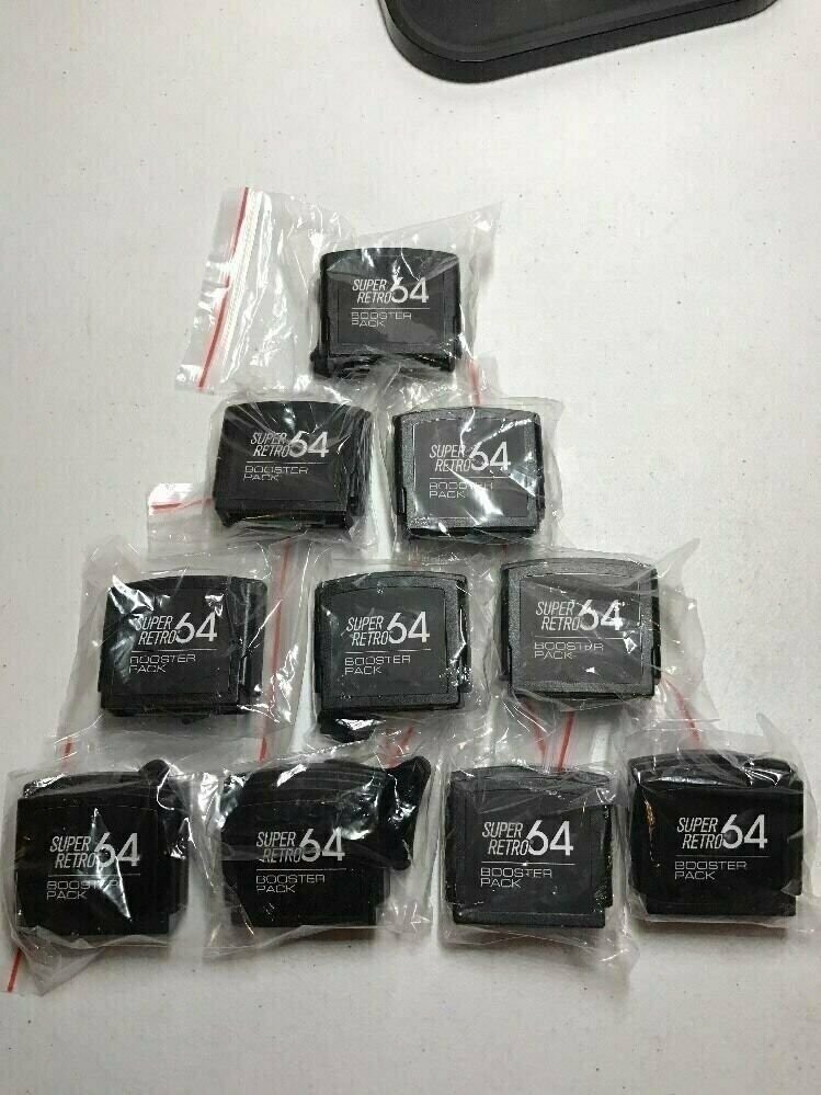 Lot of 10 New Jumper Paks for Nintendo 64 – N64 Console RAM Packs With Tools!