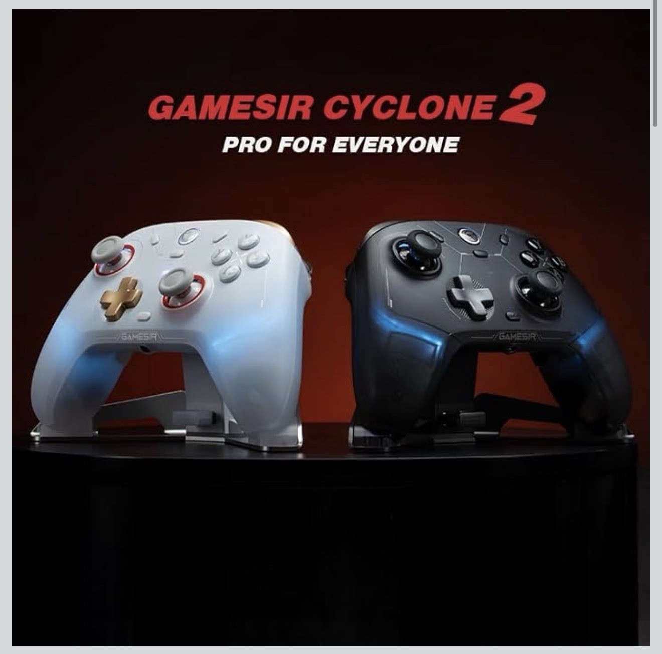 GameSir Cyclone 2 Wireless Controller – 1000Hz Polling Rate, TMR Joysticks, Hall