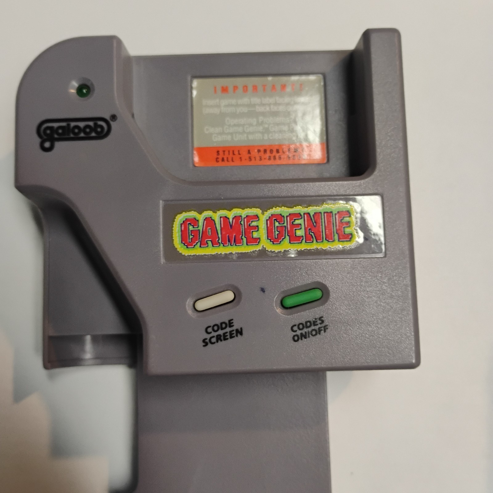 Vintage 1992 Game Genie for Game Boy — Galoob-w 3 Free Code Books