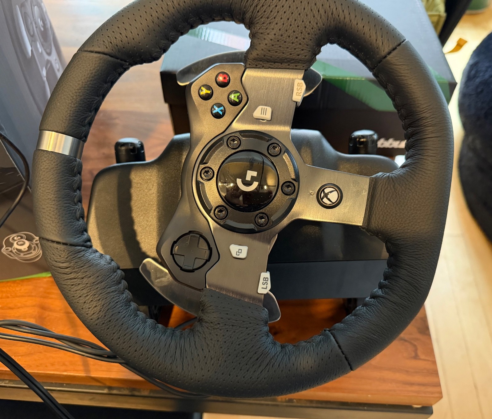 Logitech G920 Driving Force Racing Wheel and Pedal – Black
