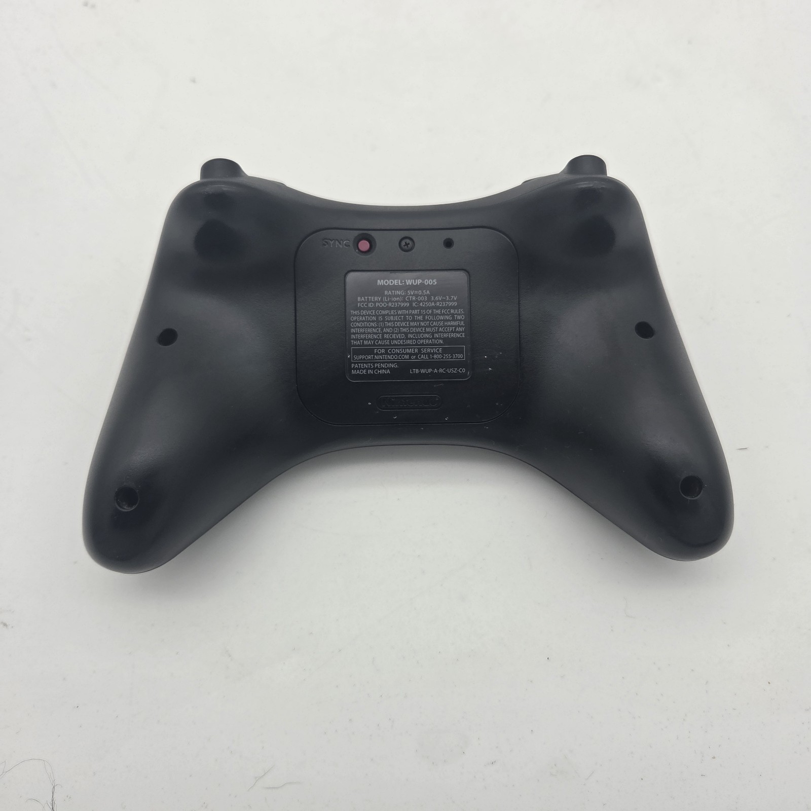 Nintendo Wii U Wireless Pro Controller Black Gamepad OEM Official WUP-005 TESTED