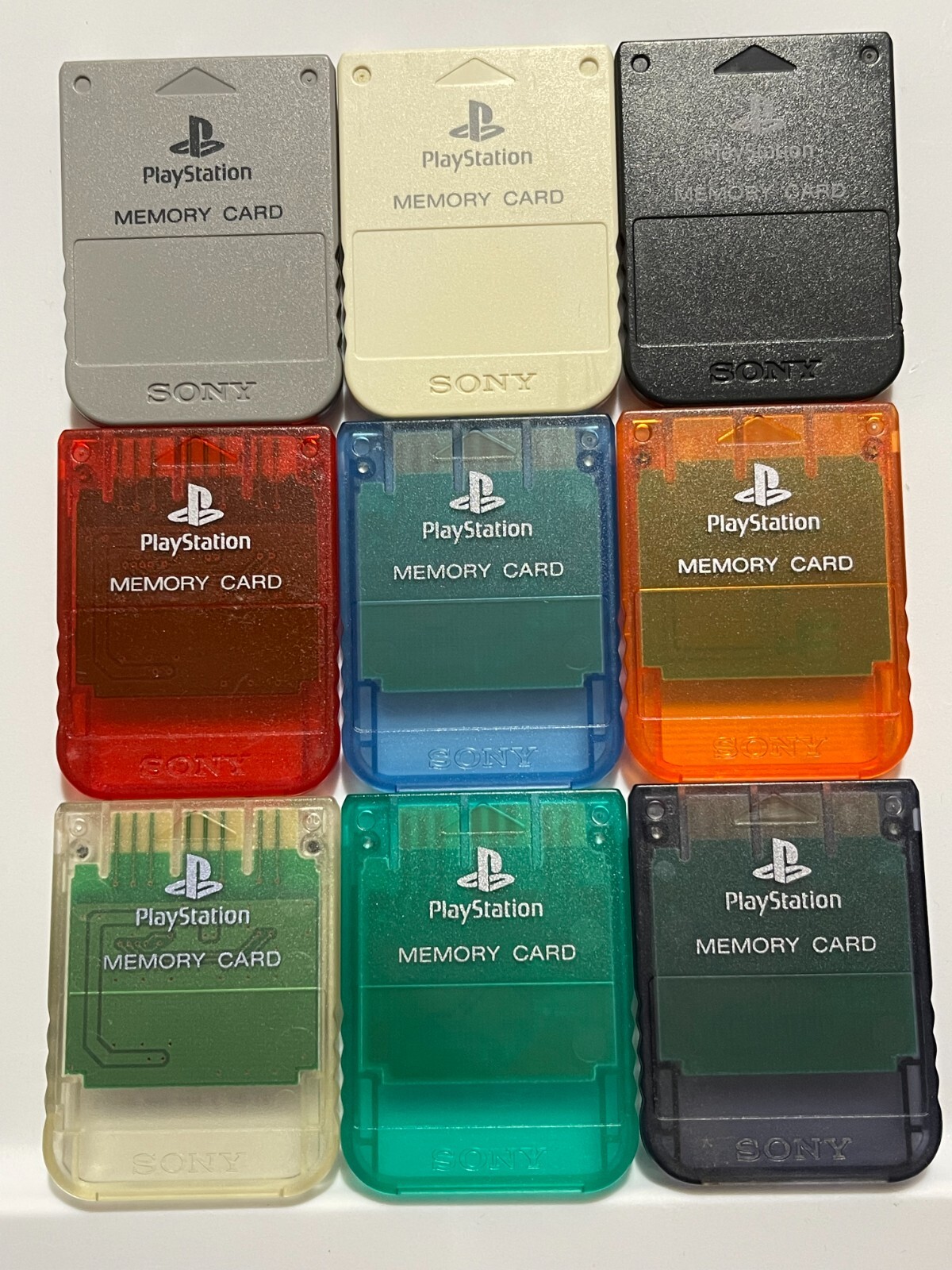 Sony PlayStation PS1 Official OEM 15 Block Memory Card – Pick your color!
